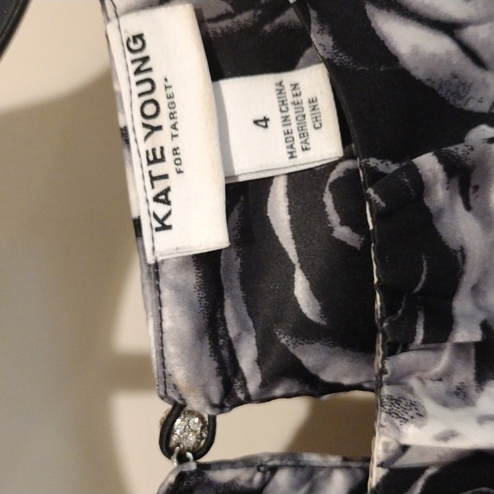 Kate Young Black & white Rose Ruffle Peplum dress - Picture 2 of 6
